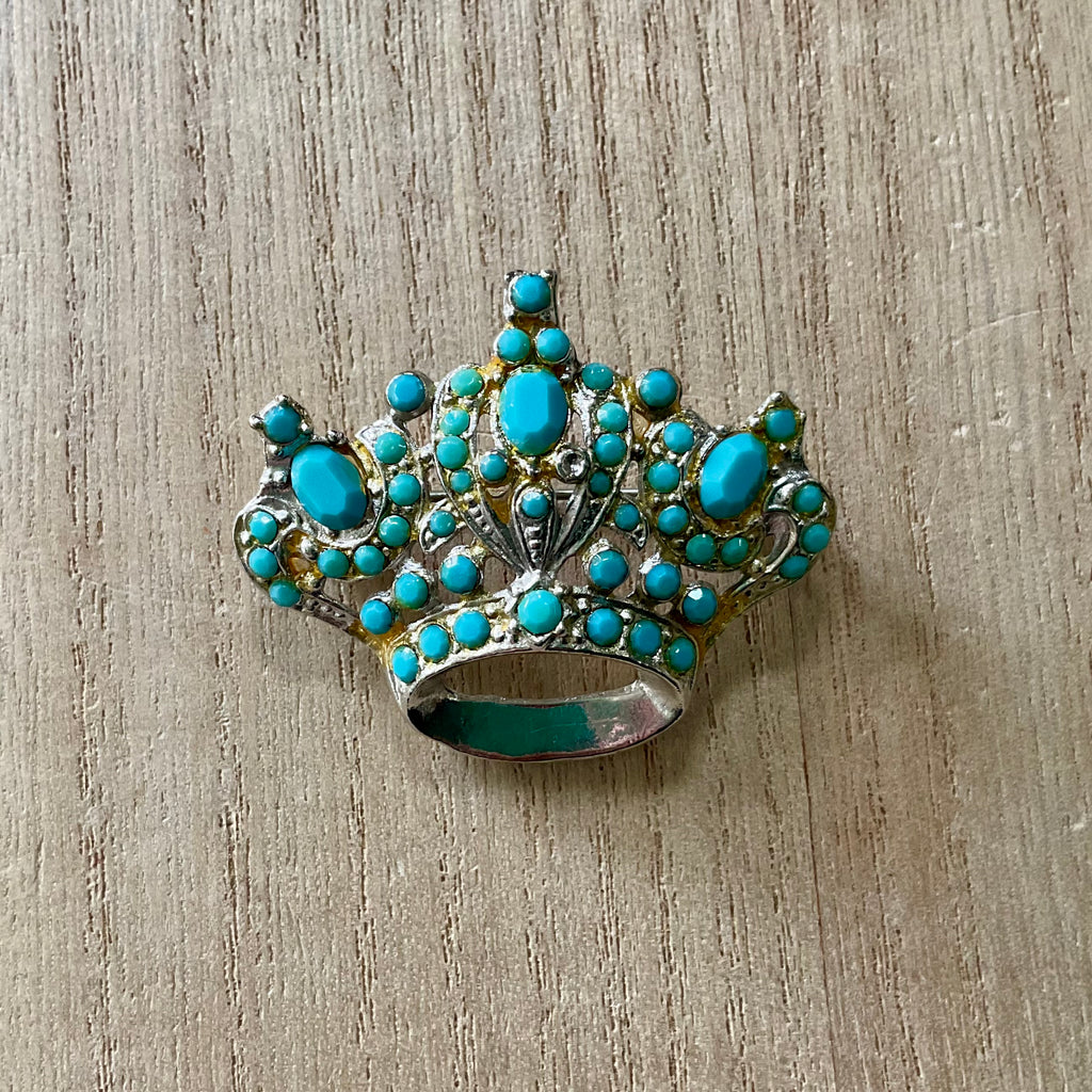 Austrian Crystal Crown Pin