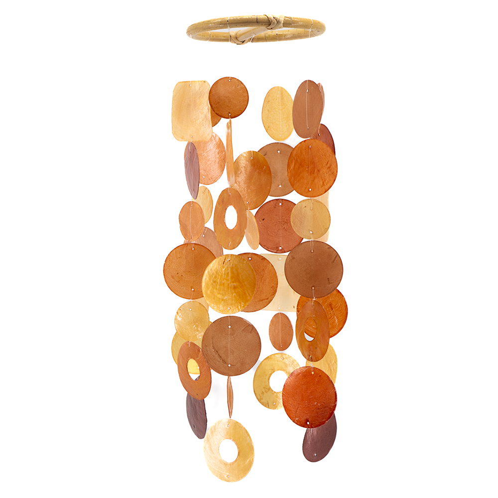 Fiery Capiz Windchime