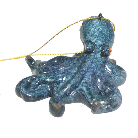 Blue Octopus Ornament