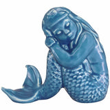 Pensive Sitting Mermaid Statue