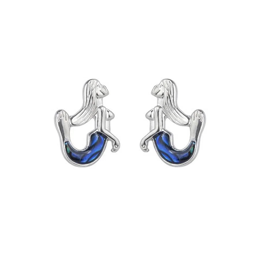 Paua Mermaid Earring Studs