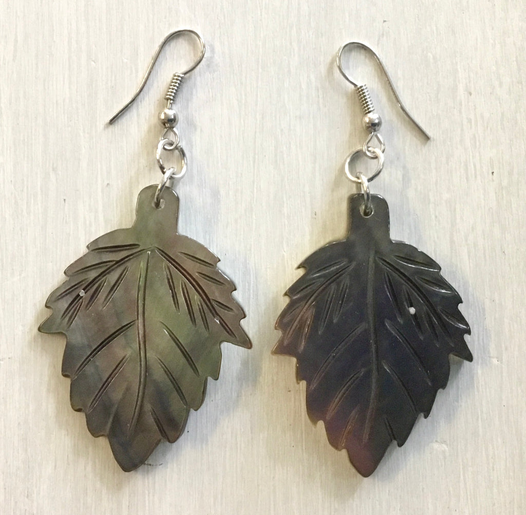 Shell Leaf Earrings