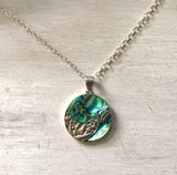 Abalone Moon Necklace
