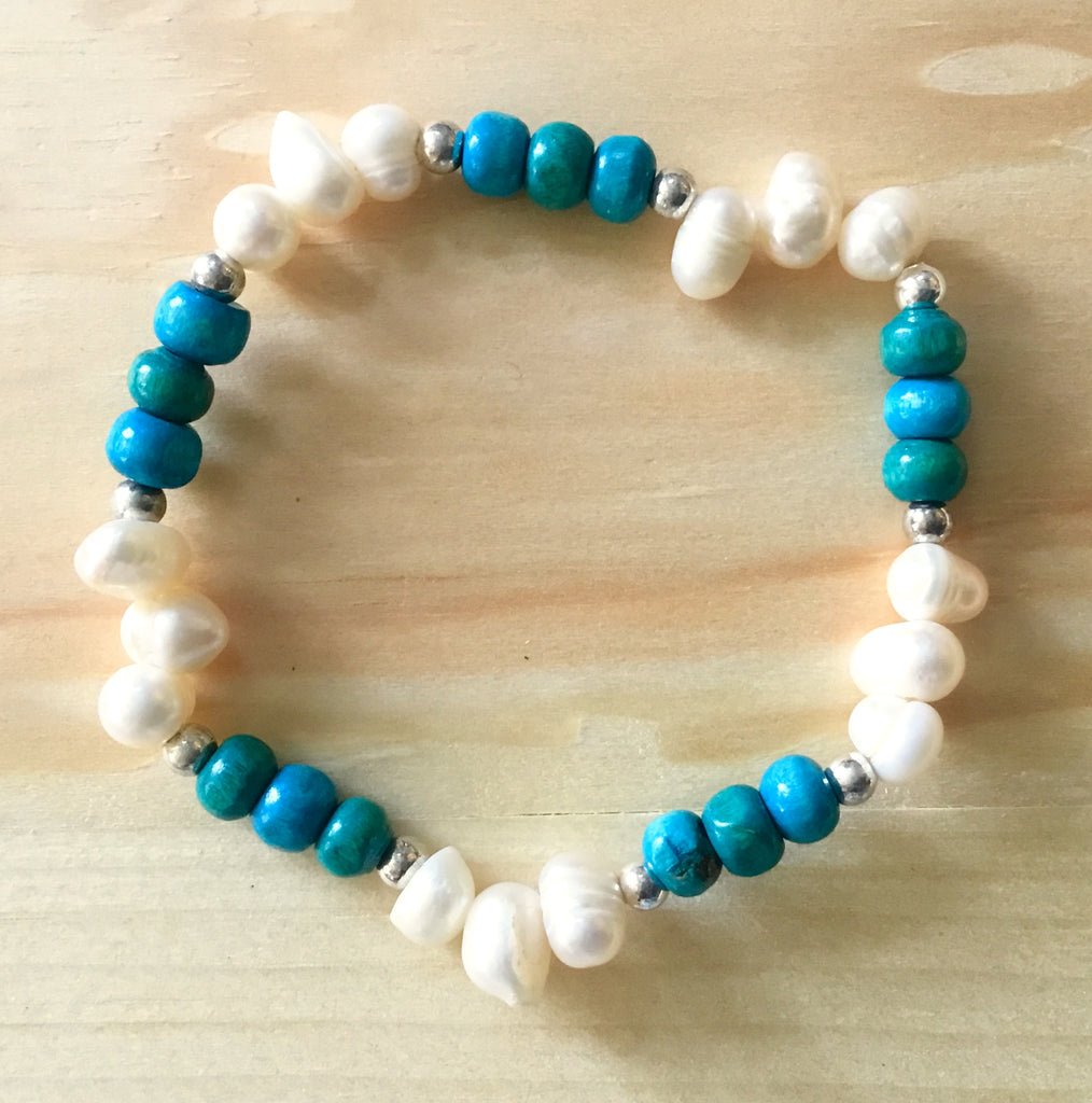 Pearl Coconut Bead Bracelet
