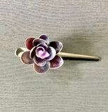 Seashell Flower Hair Pinch Clip