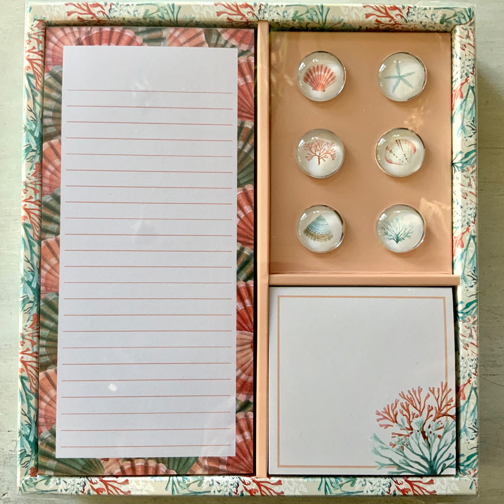 Ocean Note Pad Magnet Set