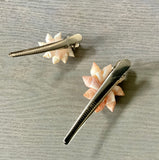 Seashell Flower Hair Pinch Clip