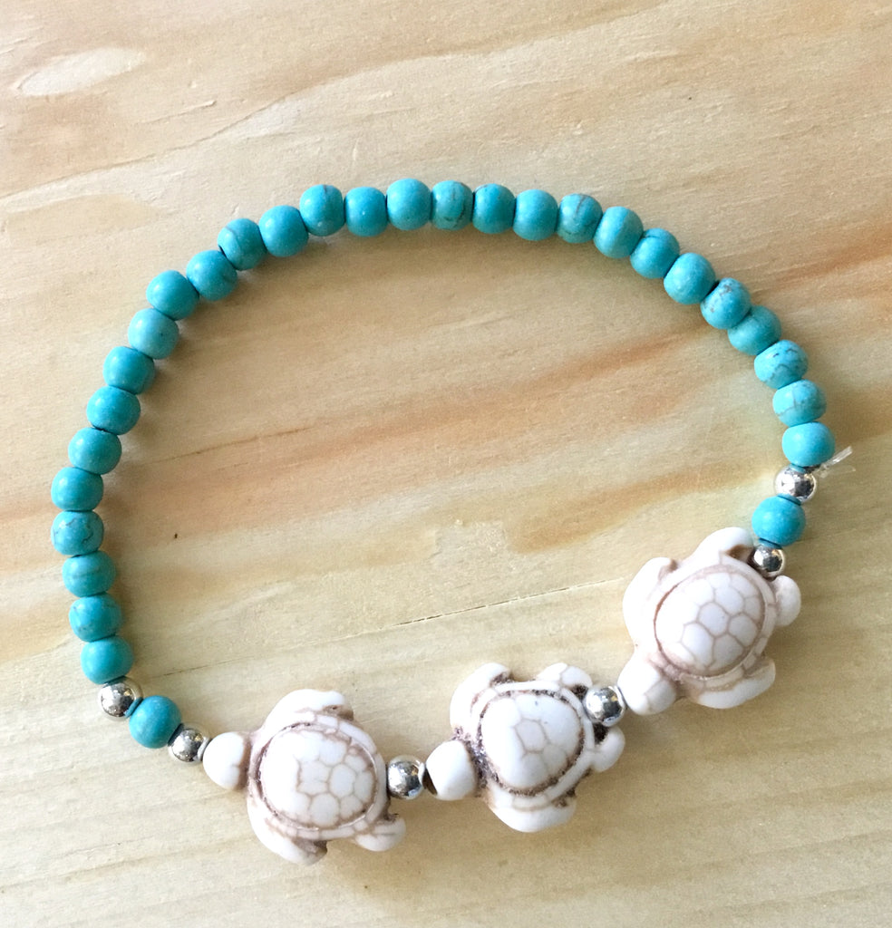 Trio Sea Turtle Stretch Bracelet