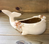 Beaded Whale Card Holder