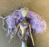 Dancing Mermaid Spiral Shell Ornament
