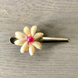 Seashell Flower Hair Pinch Clip
