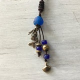 Blue Mermaid Silk Necklace