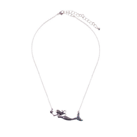 Jeweled Fin Mermaid Necklace