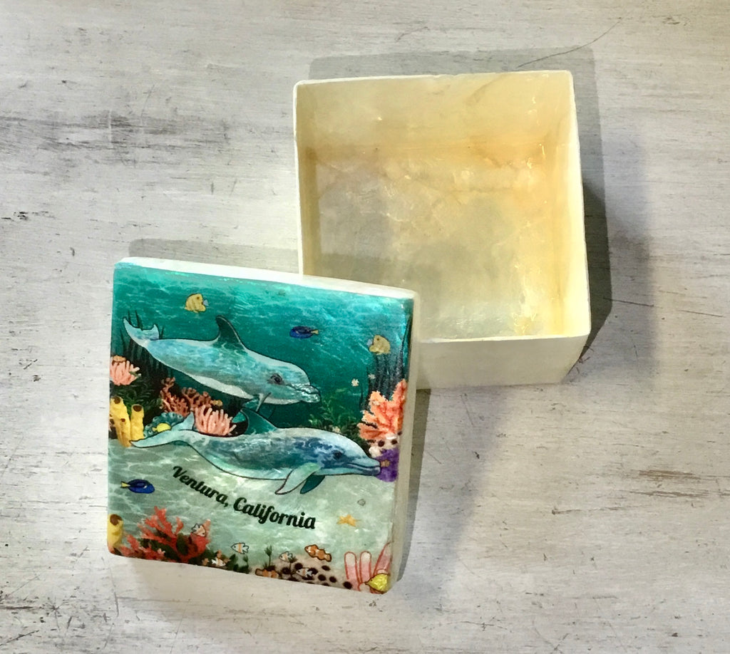 Dolphin Reef Capiz Box