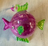 Fanciful Glass Fish Ornaments