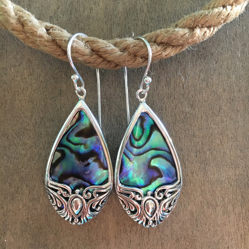 Abalone Butterfly Earrings