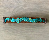 Seashell Leather Hair Clip