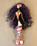Dancing Mermaid Spiral Shell Ornament