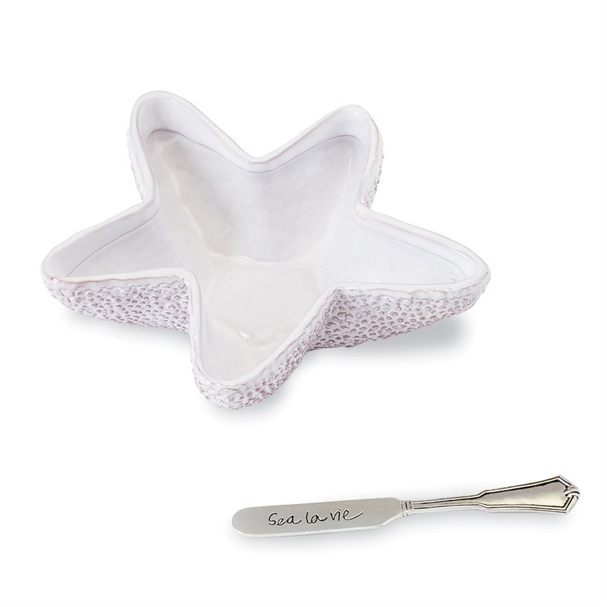 Starfish Bowl and Spreader Set