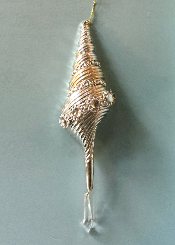 Jeweled Spindle Shell Ornament