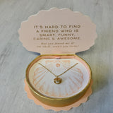 Dainty Clam Shell Pearl Necklace