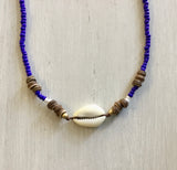 Coconut Bead Cowrie Necklace