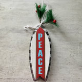 Christmas Surfboard Ornament