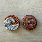Raku Medallion Magnet