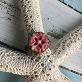 Red Flower Vintage Ring