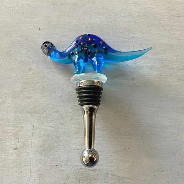 Glass Dinosaur Wine Bottle Topper Sea Things Ventura
