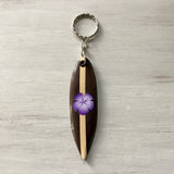 Hibiscus Surfboard Keychain
