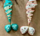 Dancing Mermaid Spiral Shell Ornament