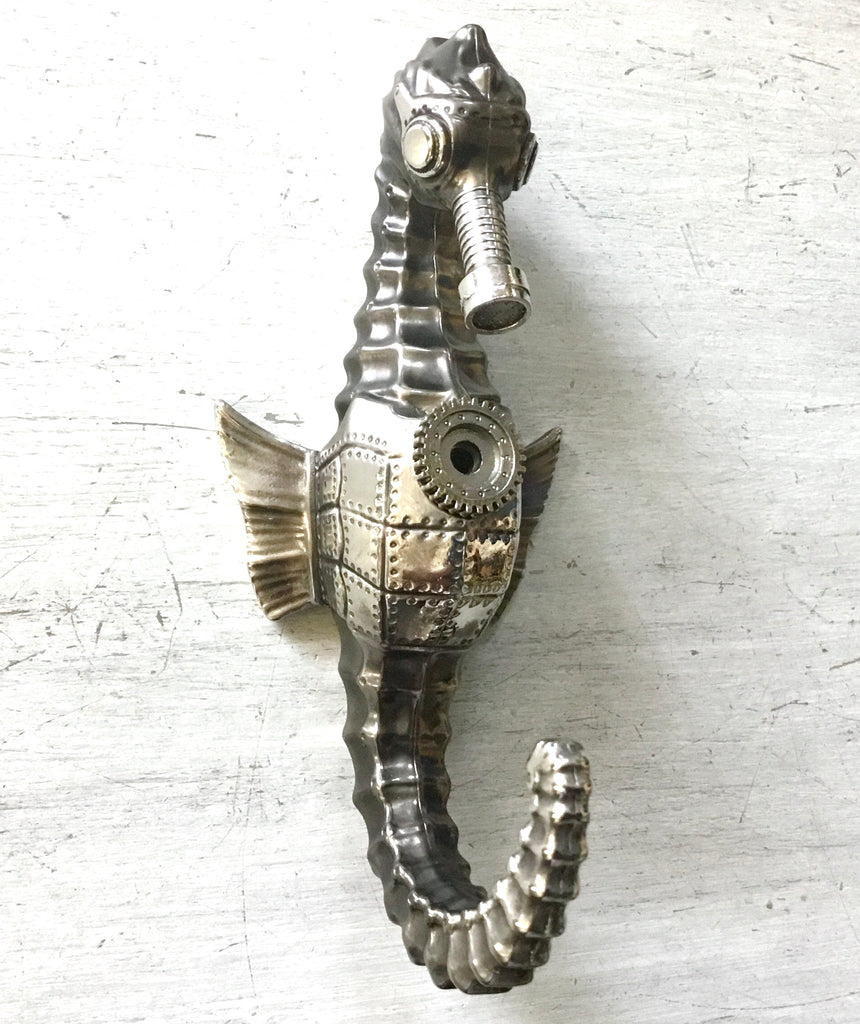 Steam Punk Seahorse Wall Hook