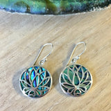 Abalone Lotus Earrings