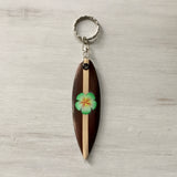 Hibiscus Surfboard Keychain