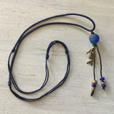 Blue Mermaid Silk Necklace