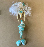 Dancing Mermaid Spiral Shell Ornament