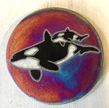 Raku Pottery Decor Plate