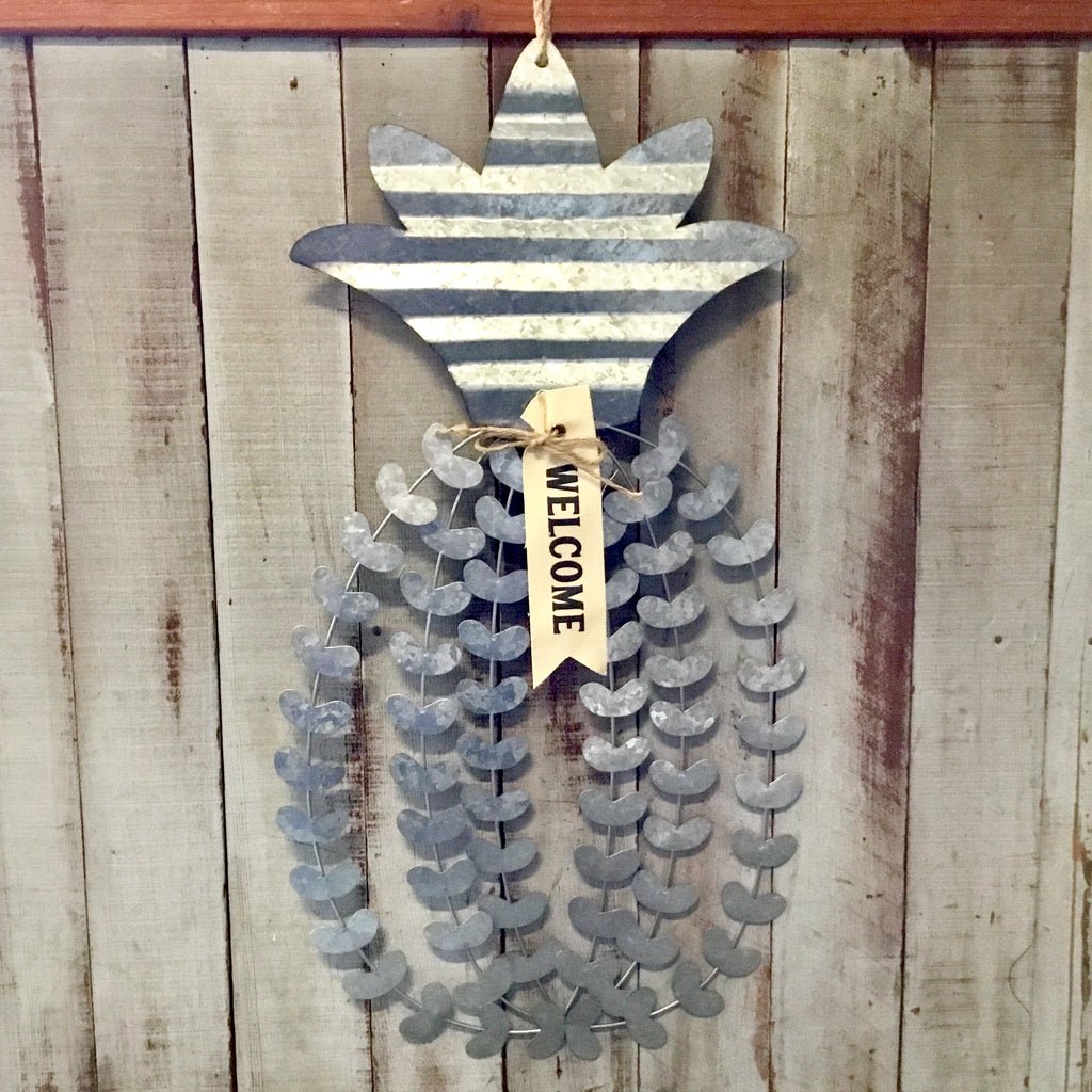 Welcome Pineapple Wall Decor
