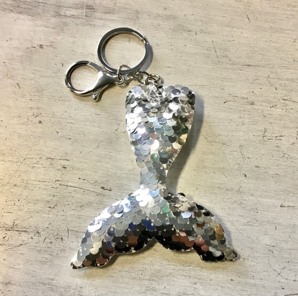 Sequin Mermaid Tail Keychain