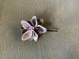 Seashell Flower Hair Pinch Clip