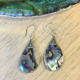 Abalone Tear Drop Earrings