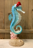 Santa Hat Seahorse  Figurine