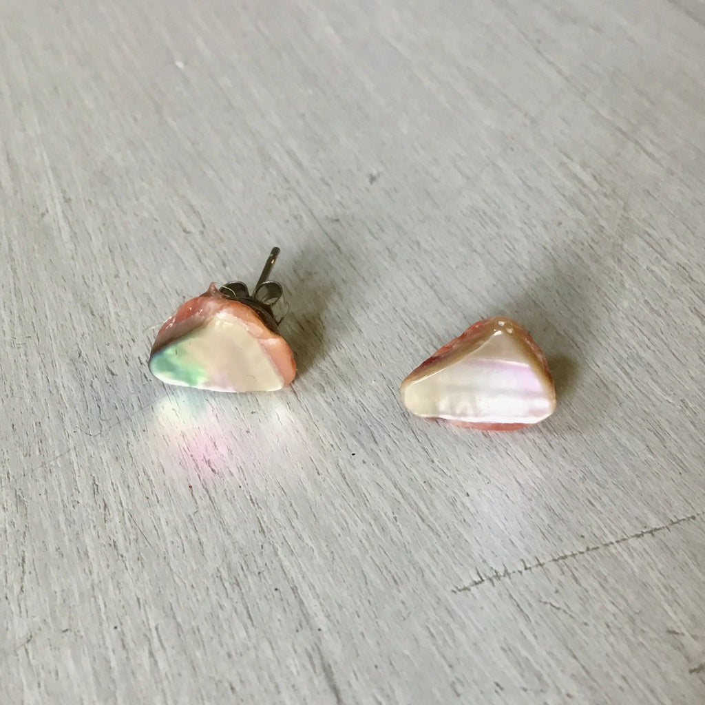 Red Abalone MOP Earrings