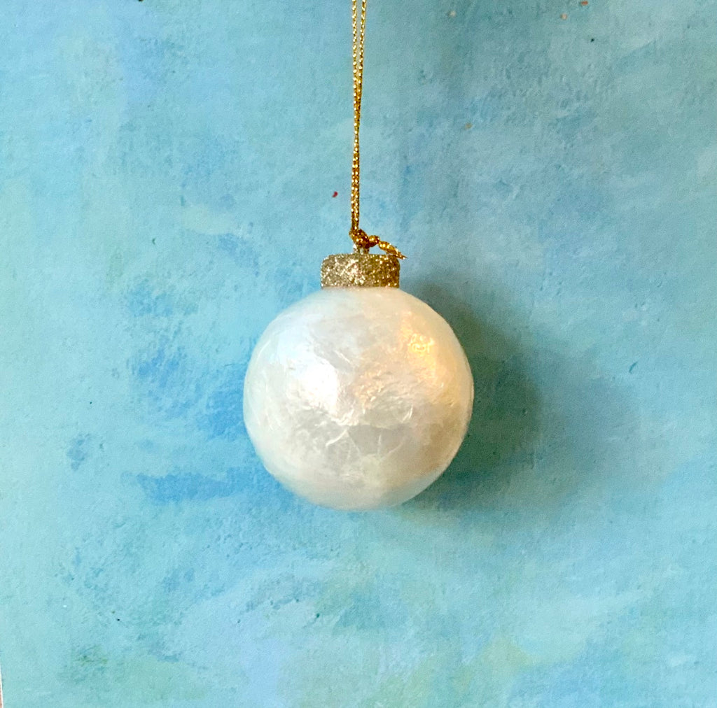 Capiz Bulb Ornament