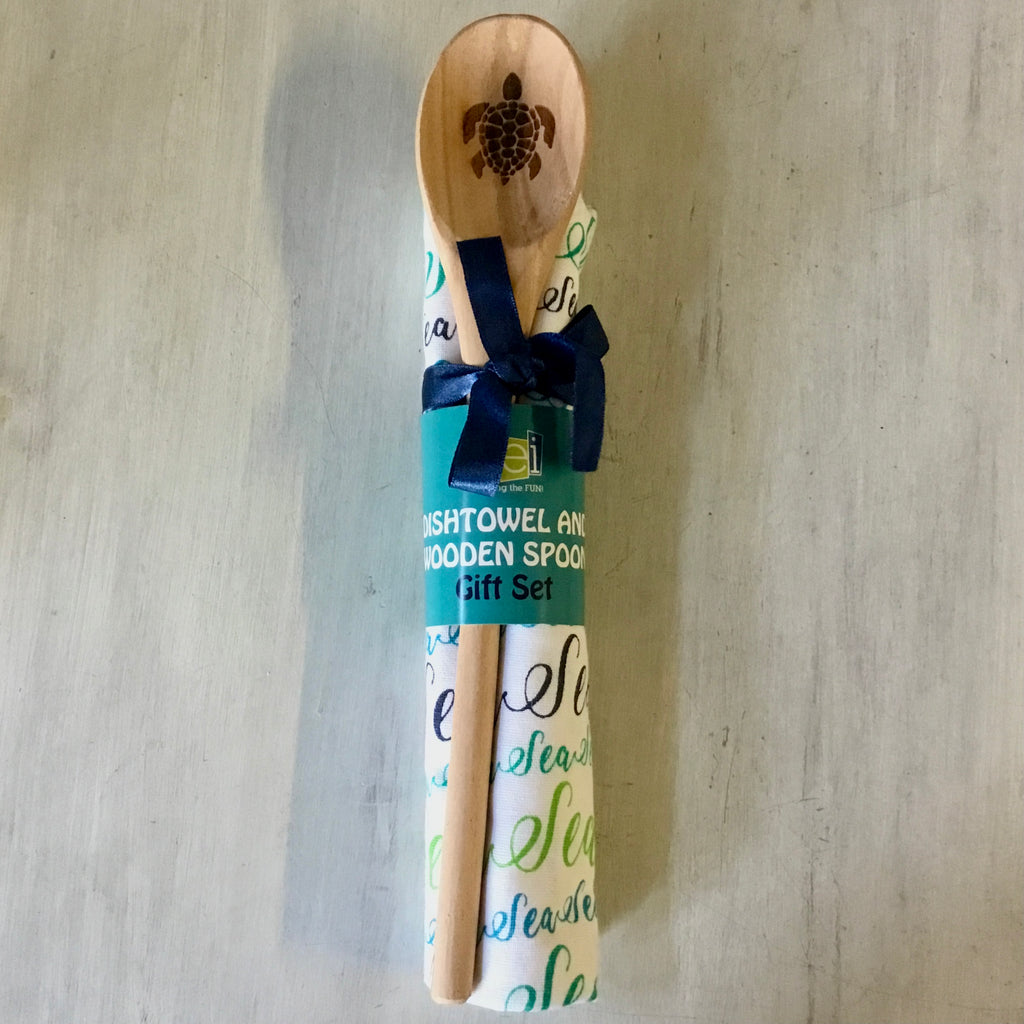 Turtle Spoon Towel Set