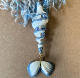 Dancing Mermaid Spiral Shell Ornament