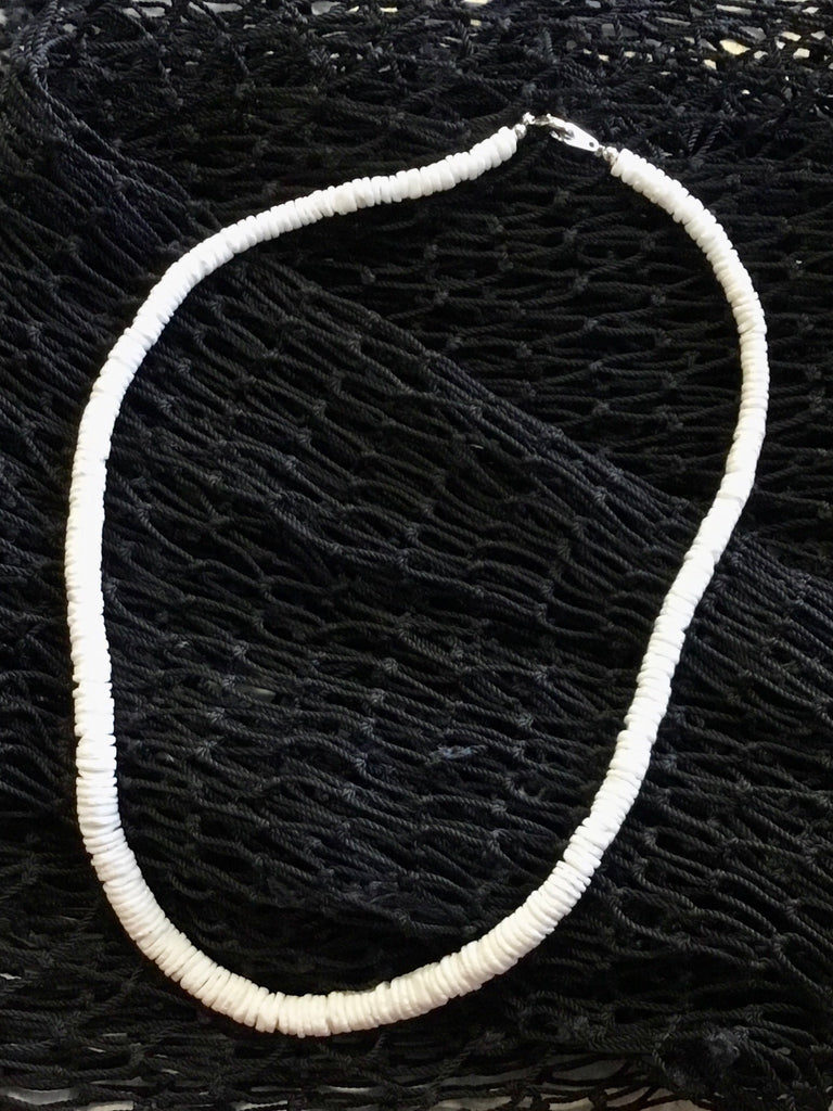 Clamshell Heishi Necklace