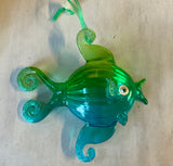 Fanciful Glass Fish Ornaments