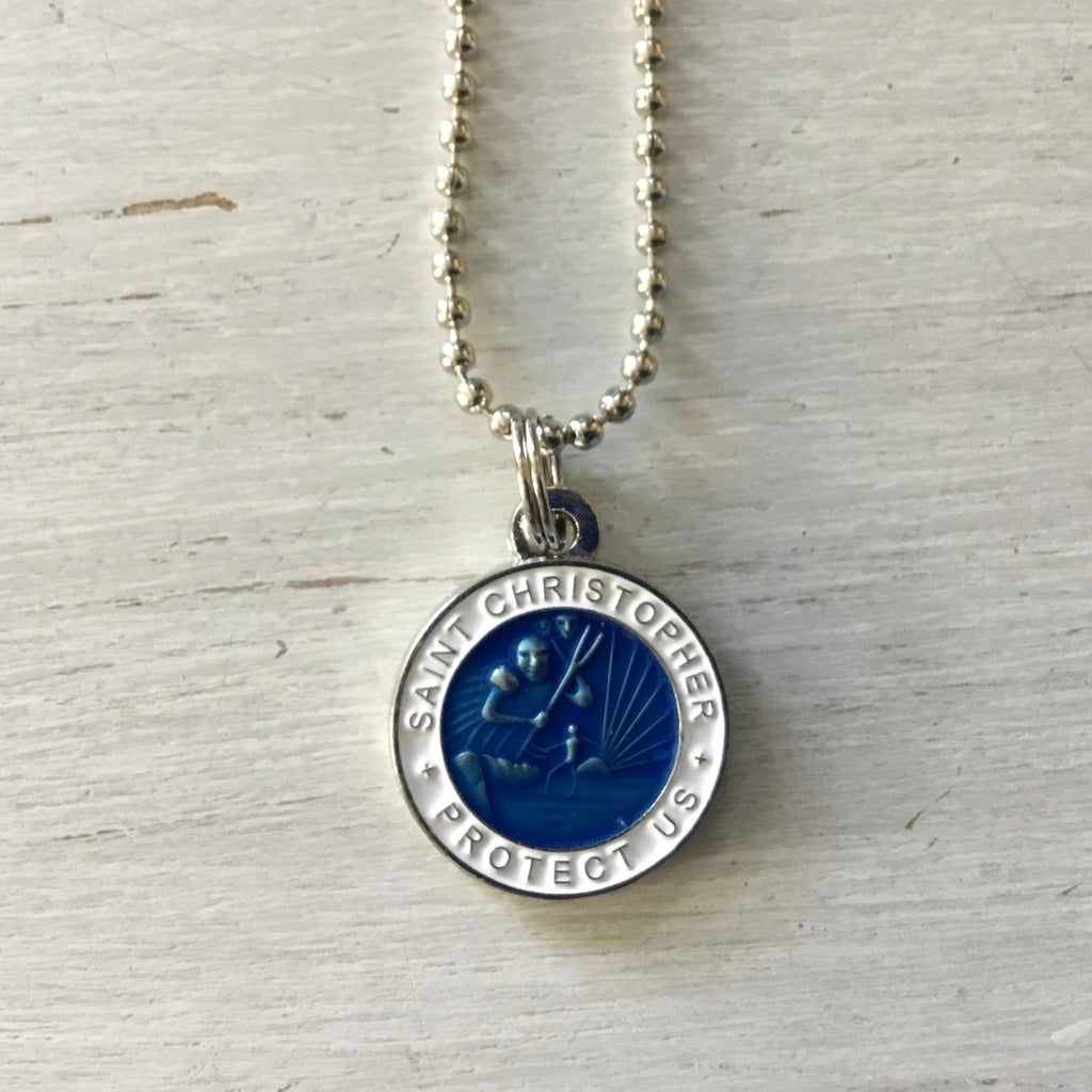 St. Christopher Long Chain Necklaces